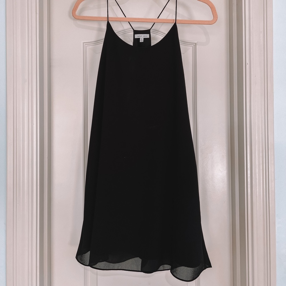 Naked Zebra - black mini dress